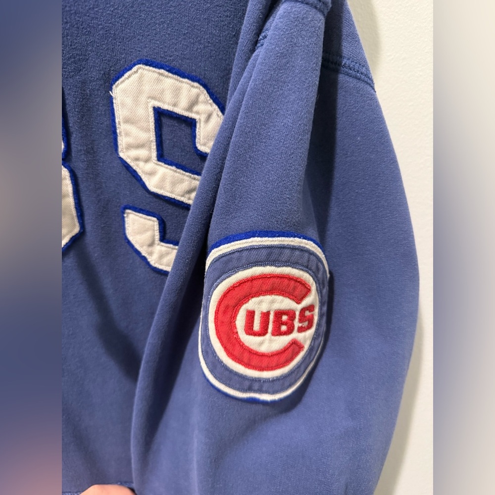 47 Brand Blue Vintage-Look CHICAGO CUBS Hoodie - Picture 5 of 7